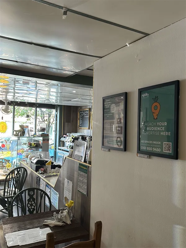 advertise in our cafe & tea room ad space on Spiky Carrot