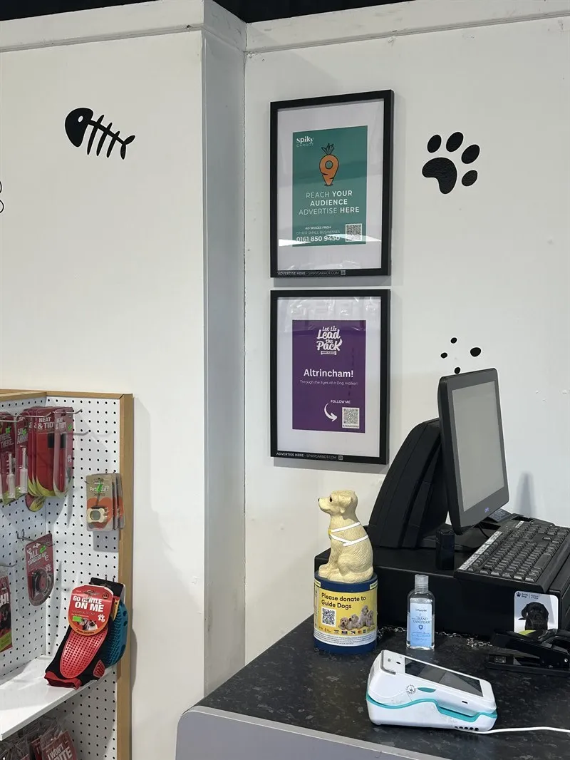 Advertise Inside Cheshire Pet Supplies – Reach Local Pet Owners ad space on Spiky Carrot