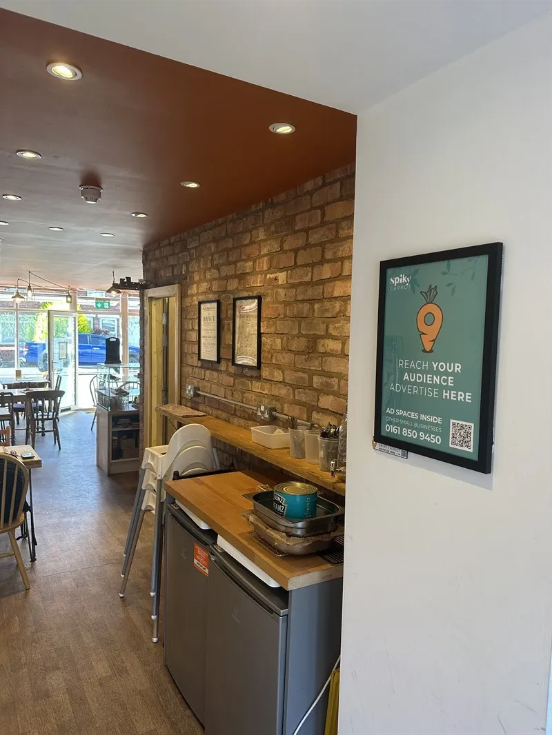 Number 9 Cafe — Get Seen by Warrington’s Welcoming Community ad space on Spiky Carrot