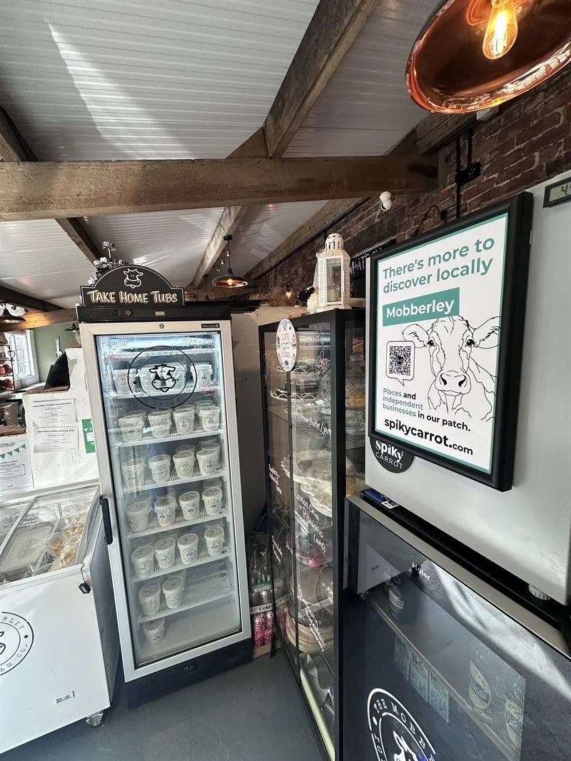 Spiky Carrot visibility frame at The Mobberley Ice Cream Company