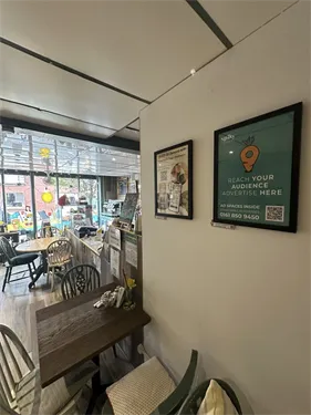 advertise in our cafe & tea room